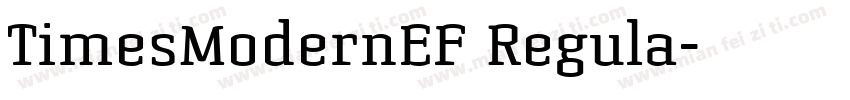 TimesModernEF Regula字体转换